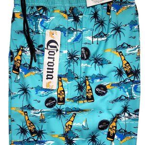 Corona Men's Board Shorts Swim Trunks with Pockets Lined - XL (40-42)